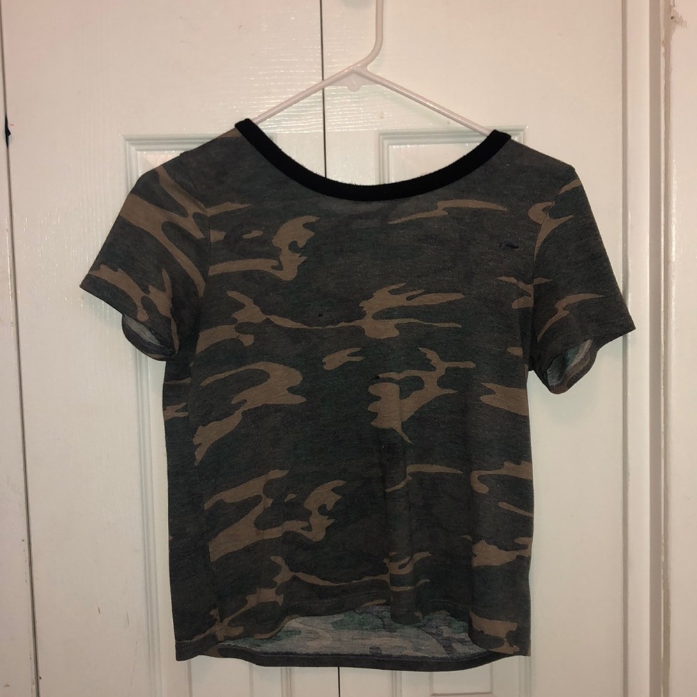 Full tilt camouflage crop